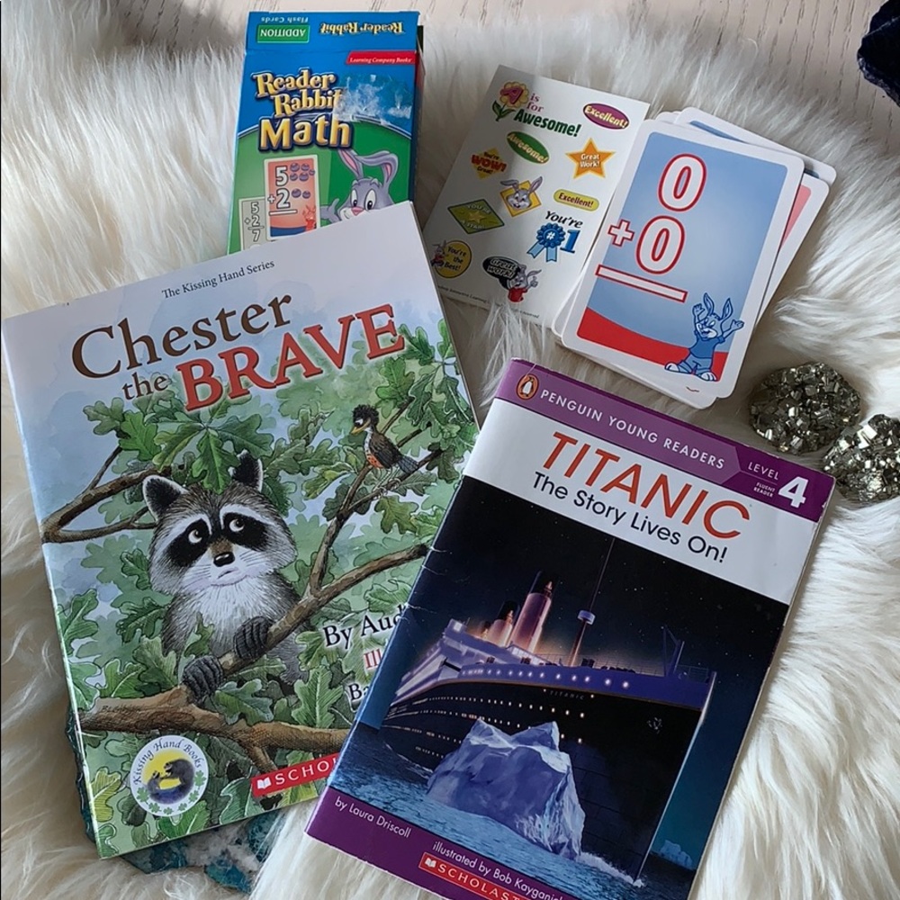 Level 4 reader set and math flash cards